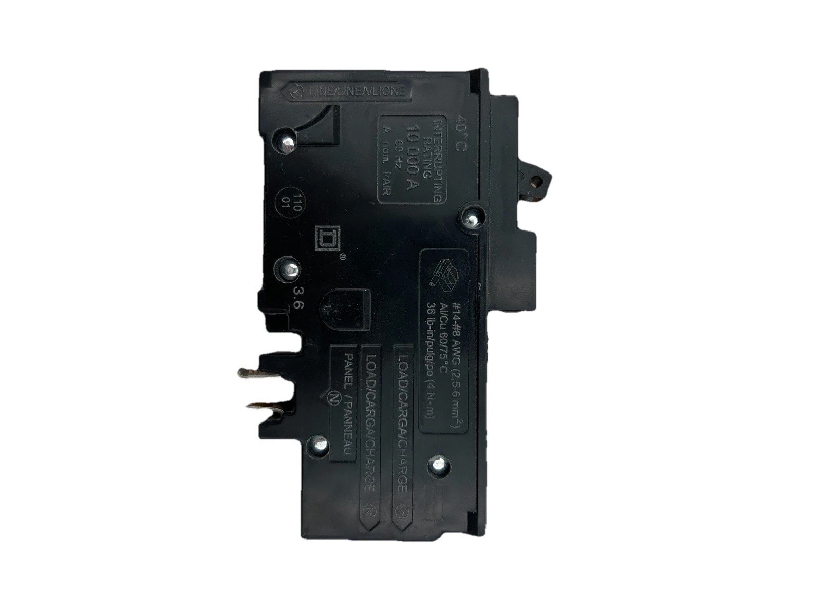 Square D HOM120PDF 120V 20A Single-Pole Circuit Breaker