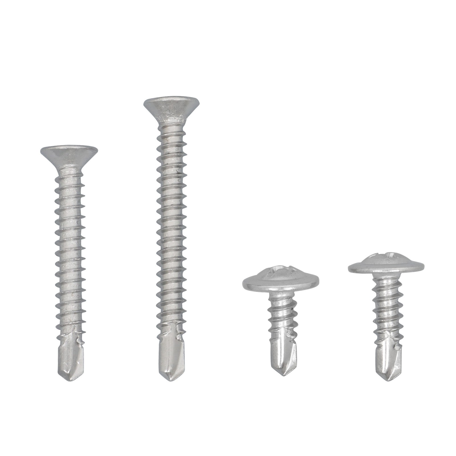 425PC 410 Stainless Steel Self-Tapping Screws #8#10 Self-Drilling Assortment Kit