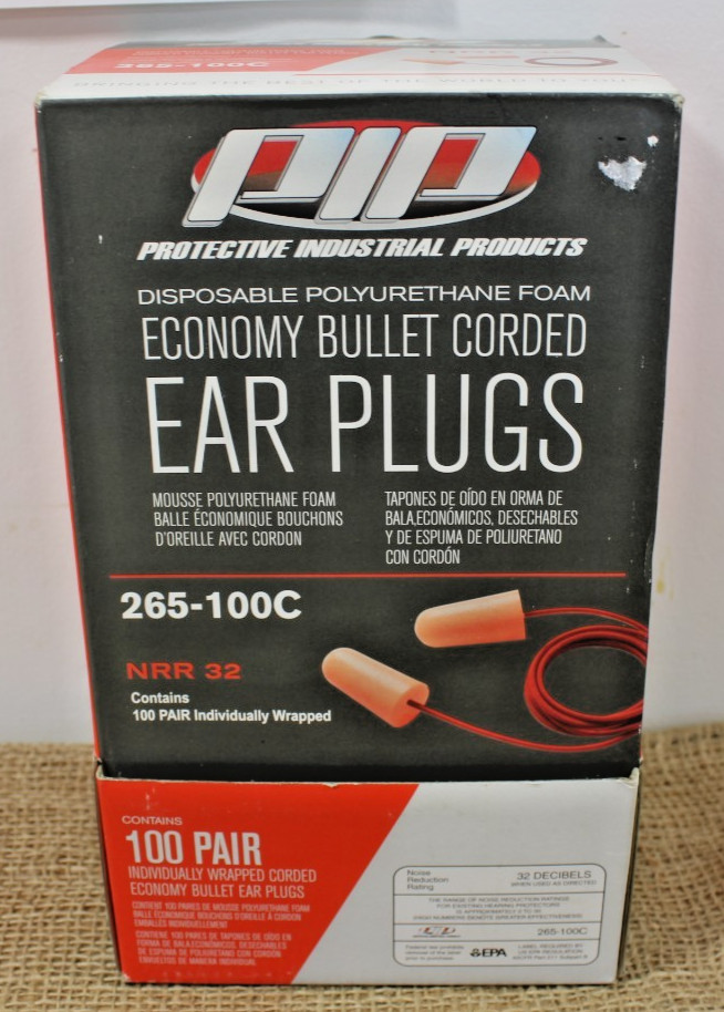 Protective Industrial Products PIP Corded Ear Plugs Disposable 94 Pair 265-100C