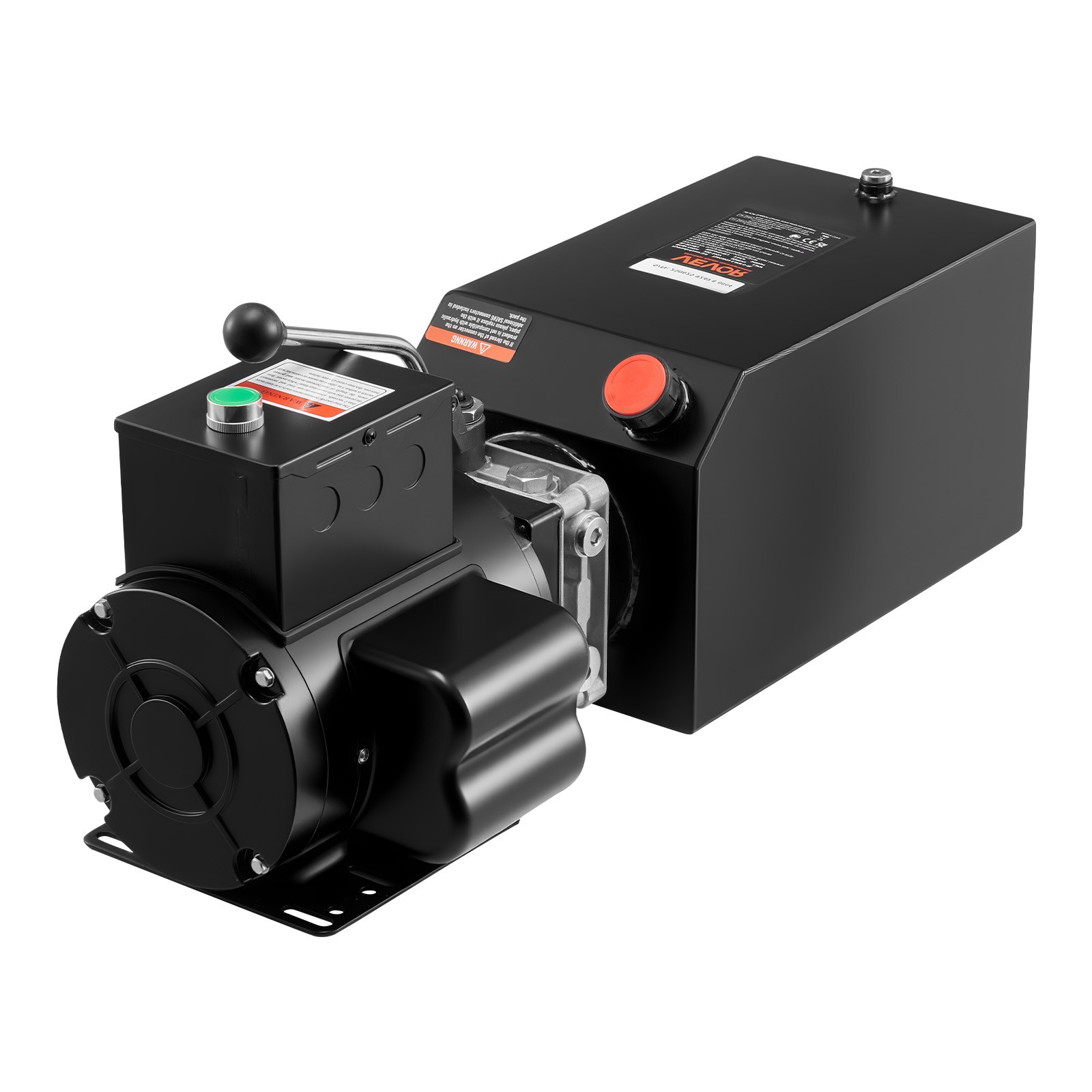 VEVOR Hydraulic Pump Power Unit AC 220V 15 Quart Single Acting Hydraulic Unit