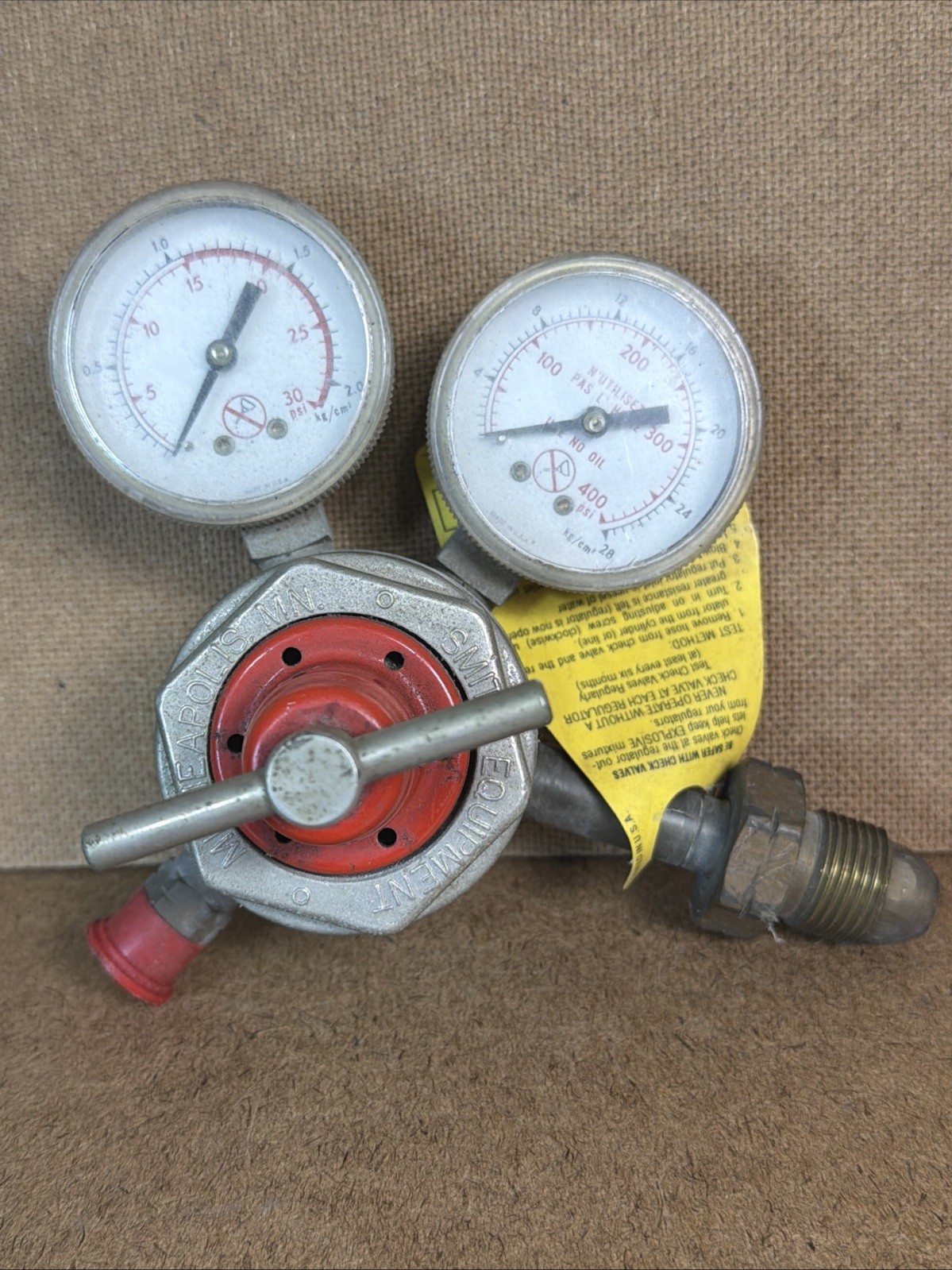 Smiths Oxygen & Acetylene Regulator H1721A-510 Used Welding Torch Gauge GUC!