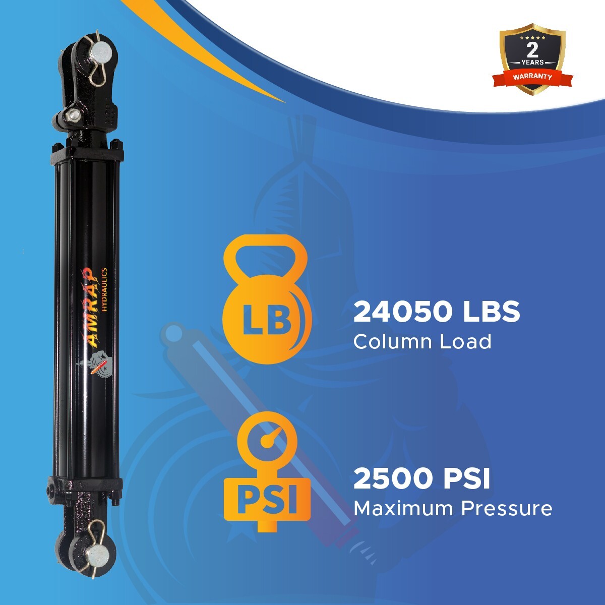 3.5×10 Hydraulic Cylinder 3.5″ Bore 10″ Stroke Double Acting Tie-Rod Cylinder