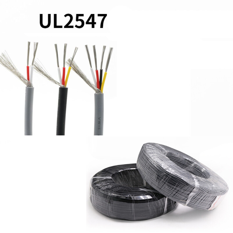 UL2547 Audio Shielded Cable,18-28 AWG,2/3/4/5/6/7/8 Cores,Flexible Signal Wire