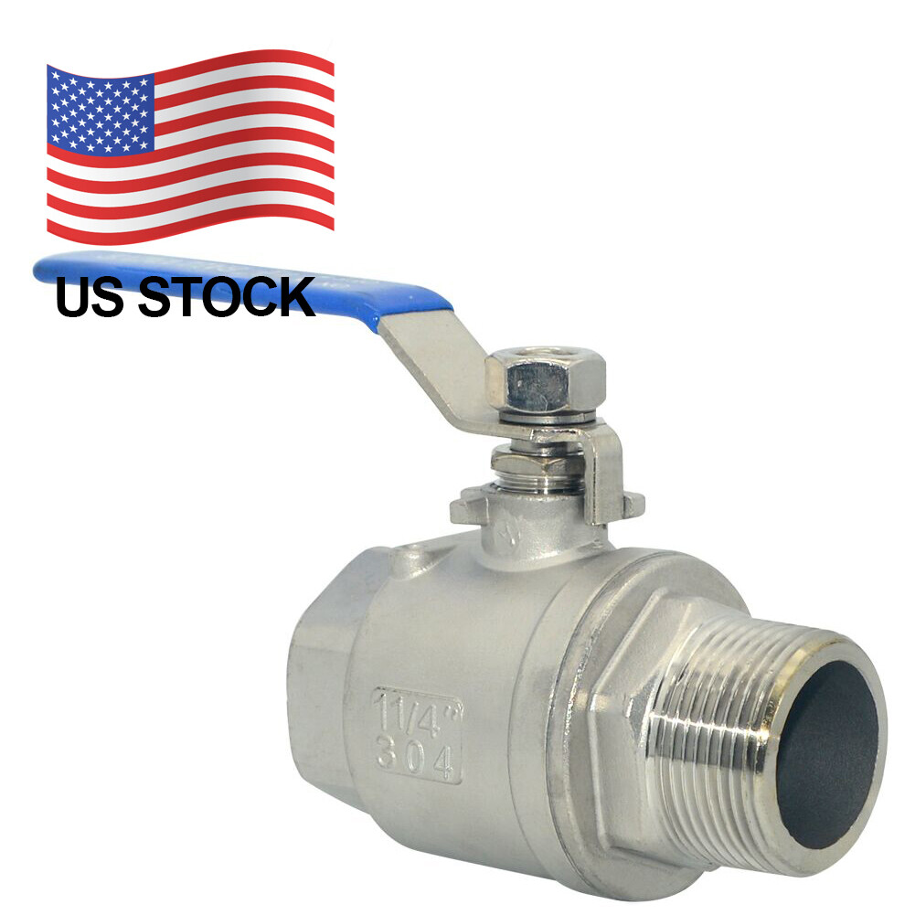 1 1/4″ MALE to Female Ball Valve Stainless steel 304 NPT Full Port US Stock