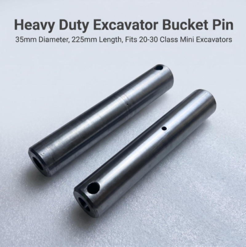 New Mini Excavator Bucket Pin 35mm X 225mm Long (2 Pins)