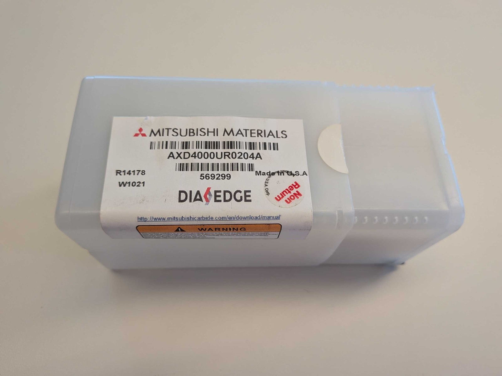 Mitsubishi AXD4000UR0204A Indexable Square-Shoulder Face Mill 2″ 50.8mm NEW