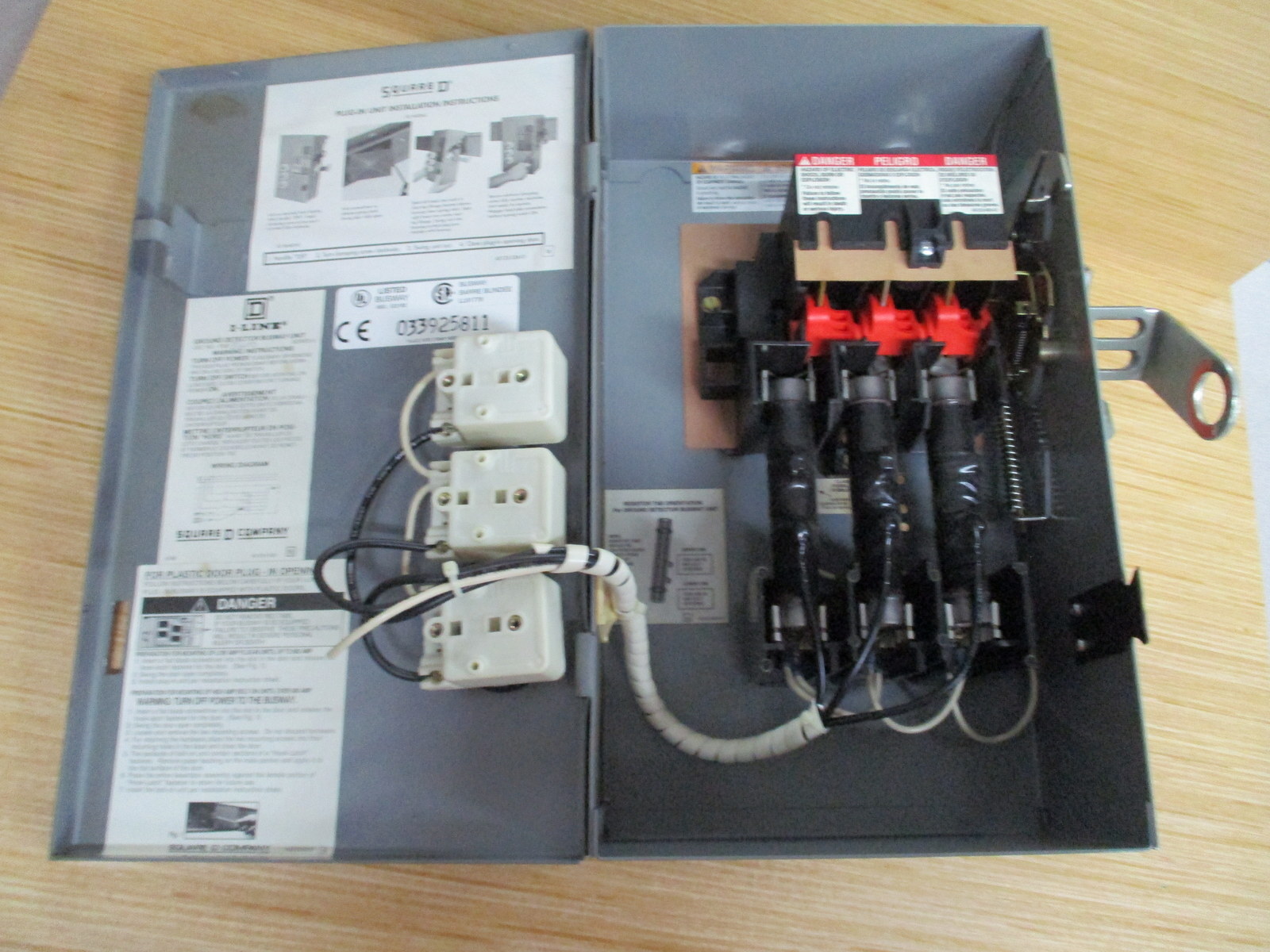 Square D PQ3603G I-Line Busway Unit W/ Fuses & Pilot Lights