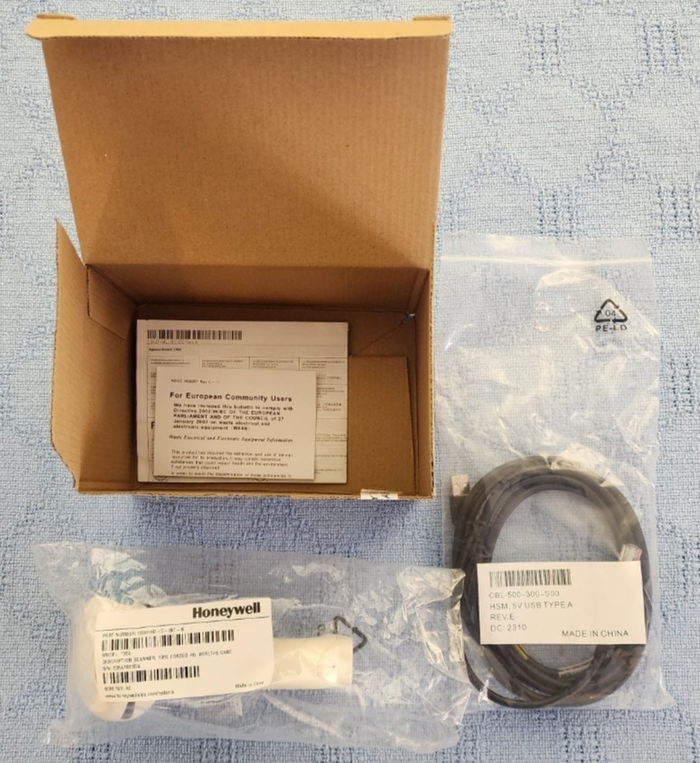 Honeywell Xenon XP 1950HHD-5USB-N 2D Barcode Scanner USB White — New