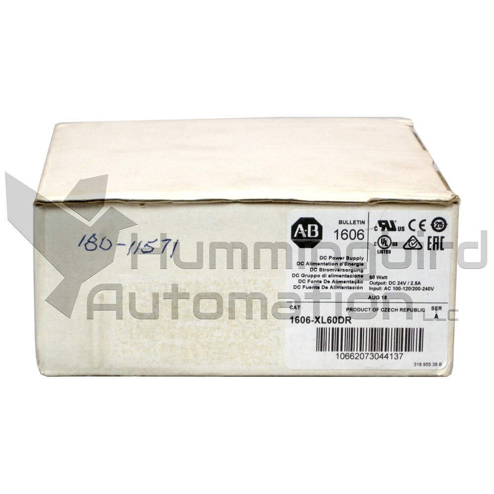 2018 Allen Bradley 1606-XL60DR /A Redundant Power Supply 24VDC 60W 2.5A Surplus