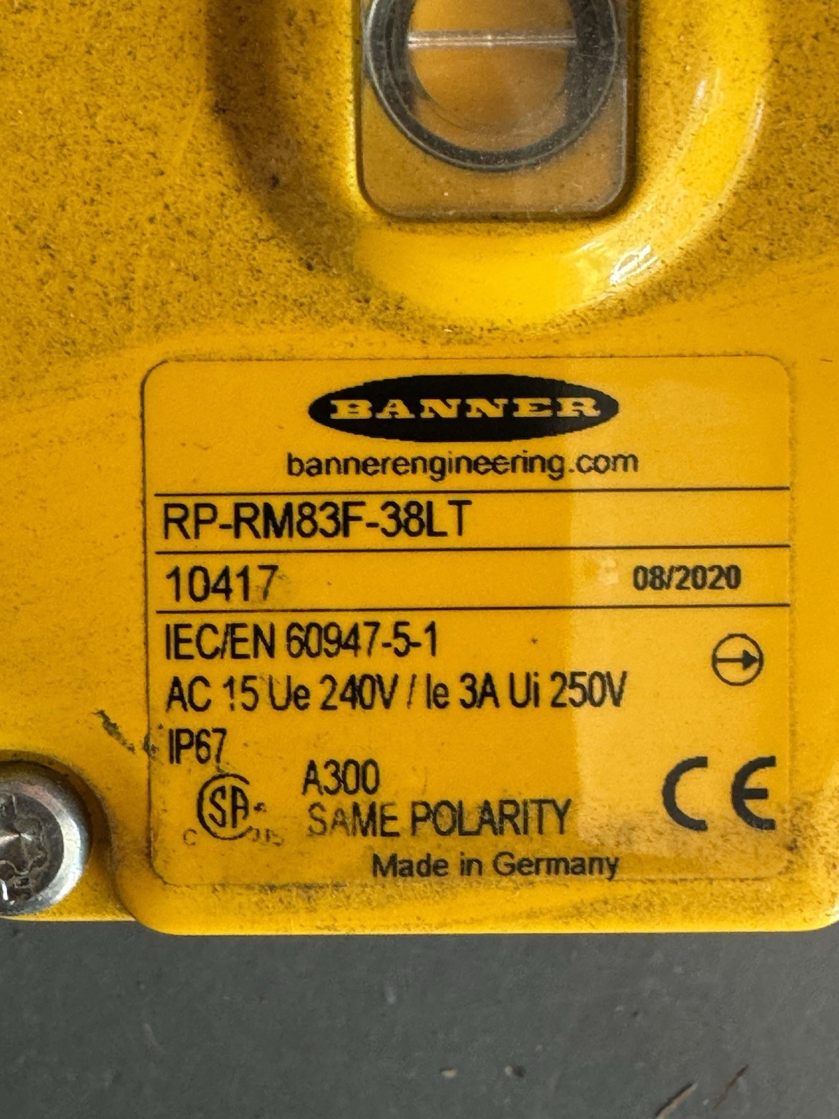 Banner RP-RM83F-38LT Emergency Stop Rope Pull E-Stop