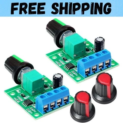 2pcs PWM Low Voltage Motor Speed Controller DC 1.8V 3V 5V 6V 12V 2A 1803BK 18…