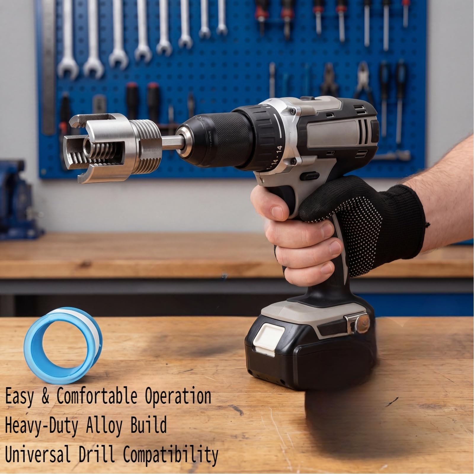 3Pcs Integrated Internal & External Pipe Threading Tool, ‎1/2″+ 3/4″+1″