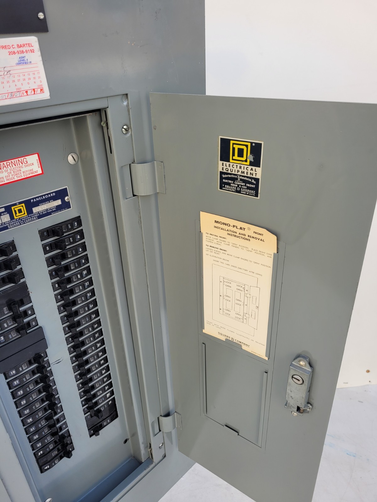 Square D NQOB 225A 120V 3P 4W 42Ct. Main Lug Panel w/ 20A Branch Breakers