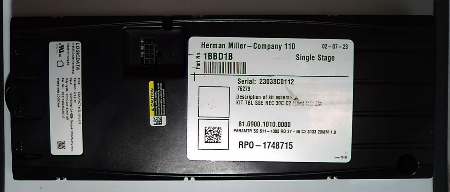 LOGICDATA COMPACT-e-2L-UNL-US Control Unit For Height-Adjustable Desk, 120VAC