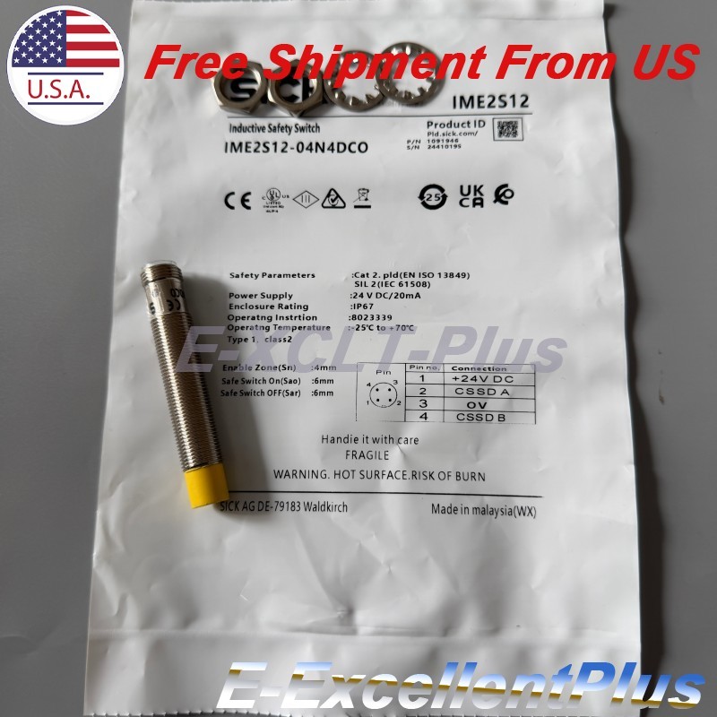 1PCS For SICK IME2S12-04N4DC0 Proximity Sensor Switch 24VDC 20mA 4Pin US Stock