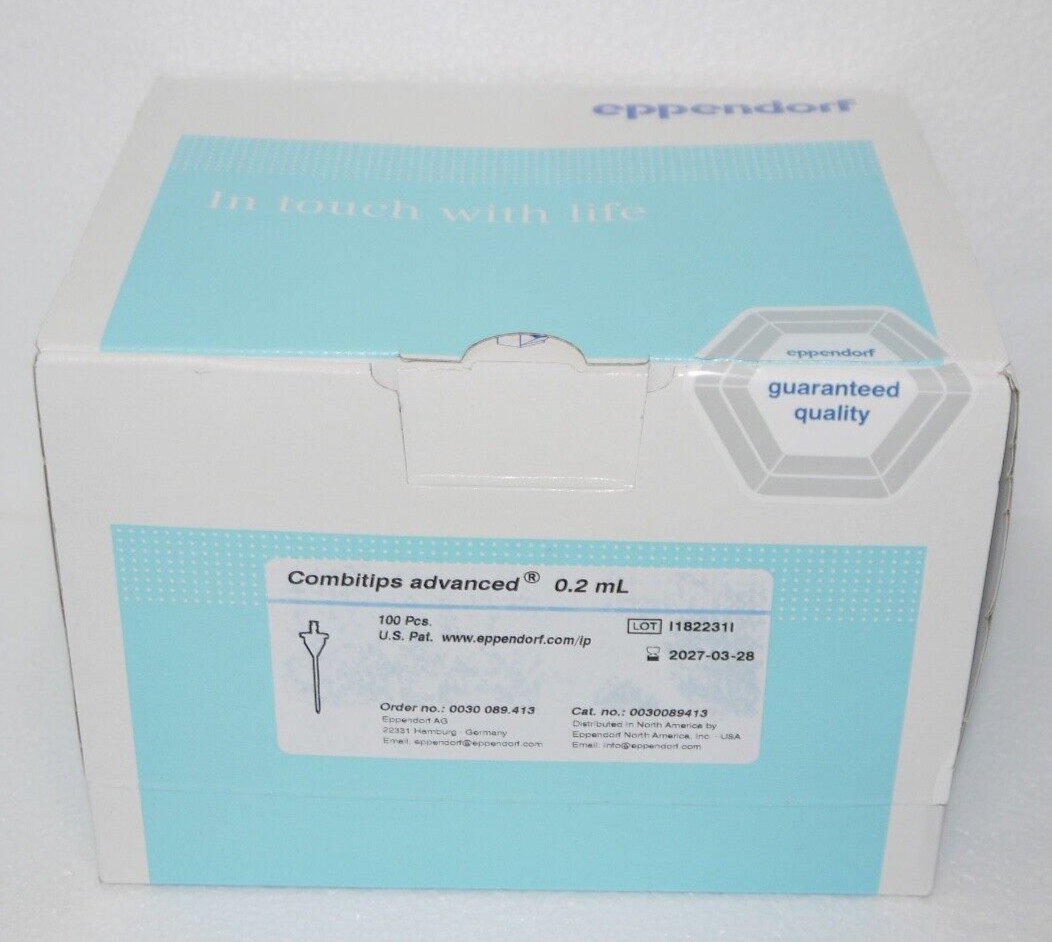 Eppendorf 0030089413 Light Blue Combitips Advanced 0.2mL EXP 03/2027 100pcs New
