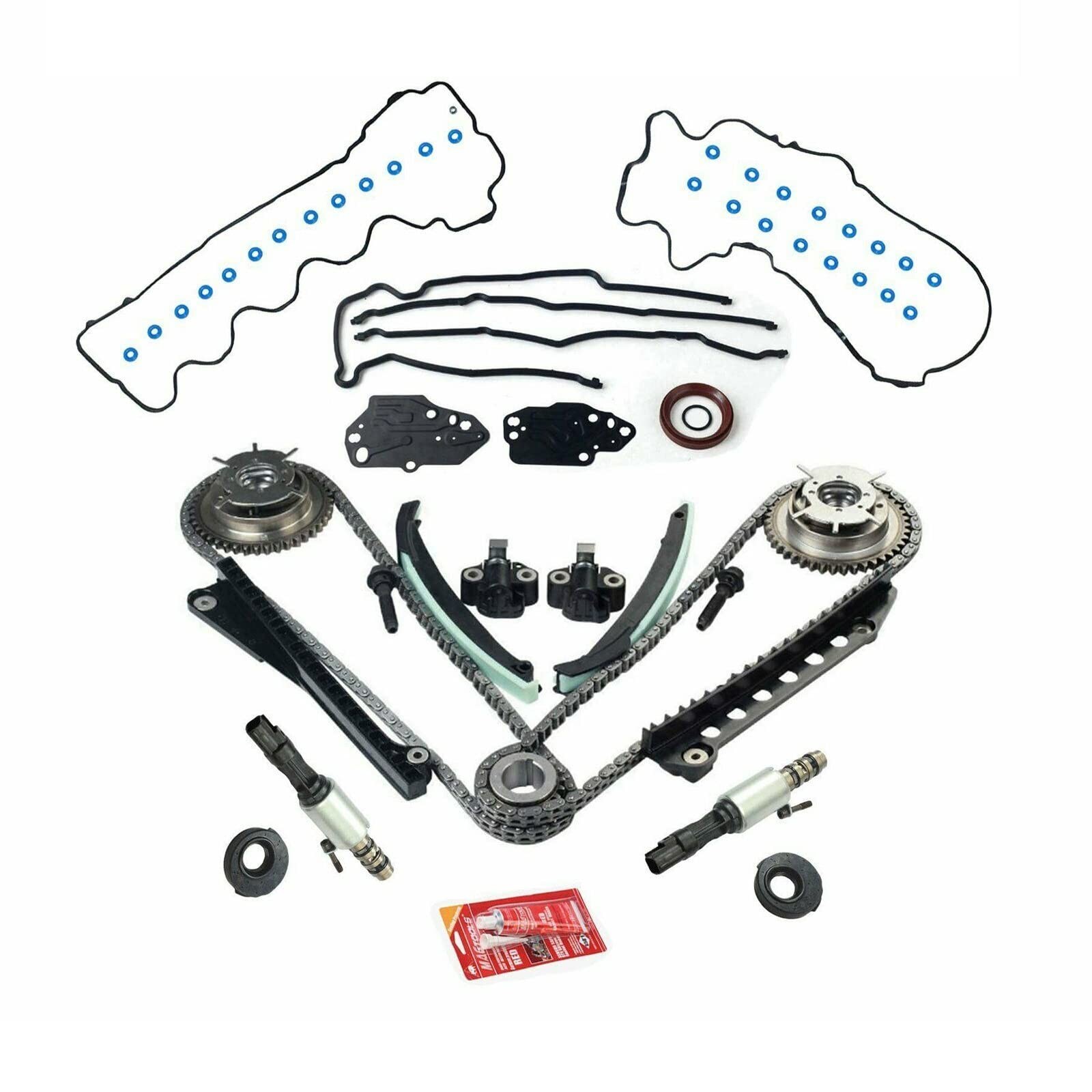 Timing Chain Kit Cam Phasers VVT for 5.4L 3V Ford Lincoln F150 Navigator Mark LT