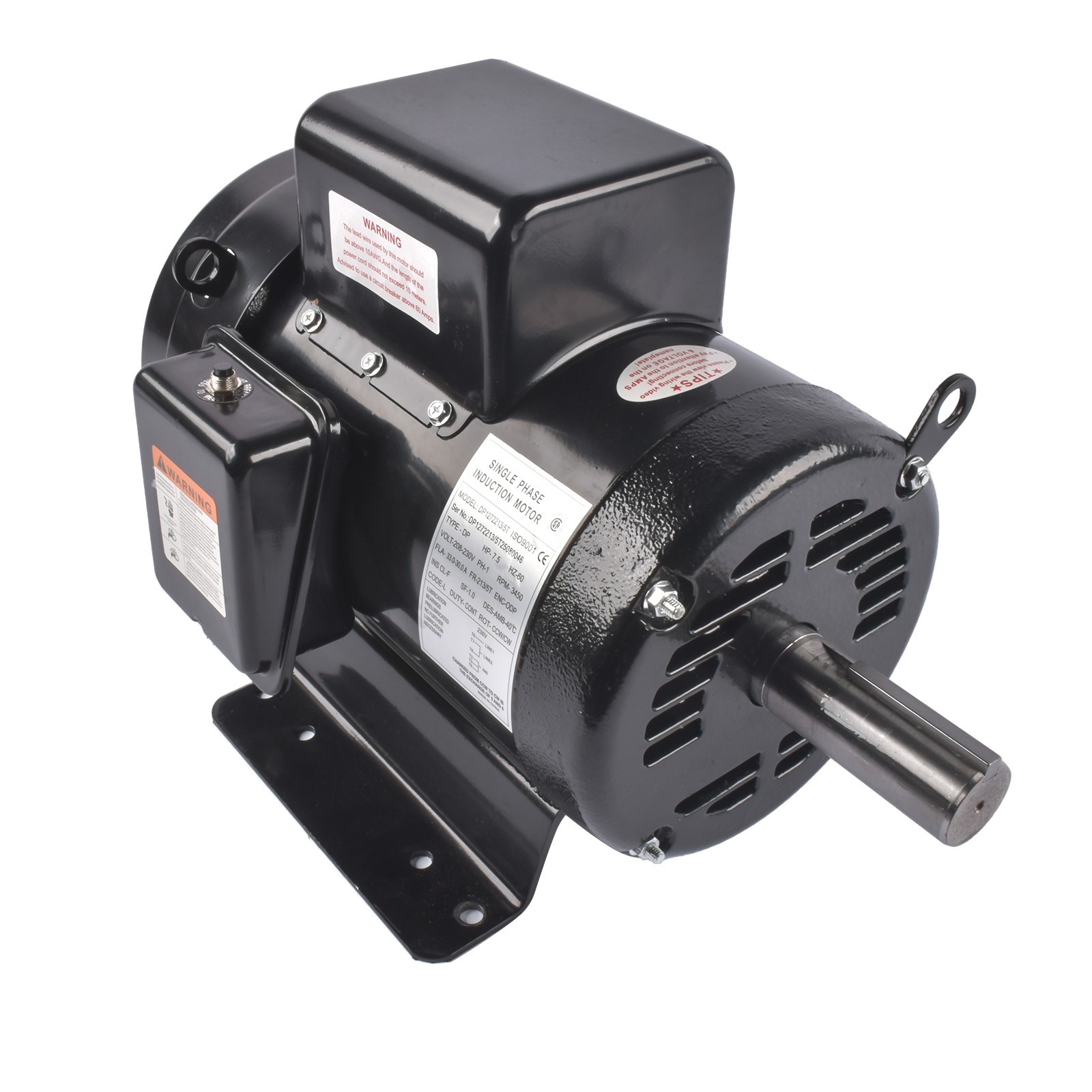 7.5HP Air Compressor Motor fits for Ingersoll Rand Single Phase 230V 3450RPM