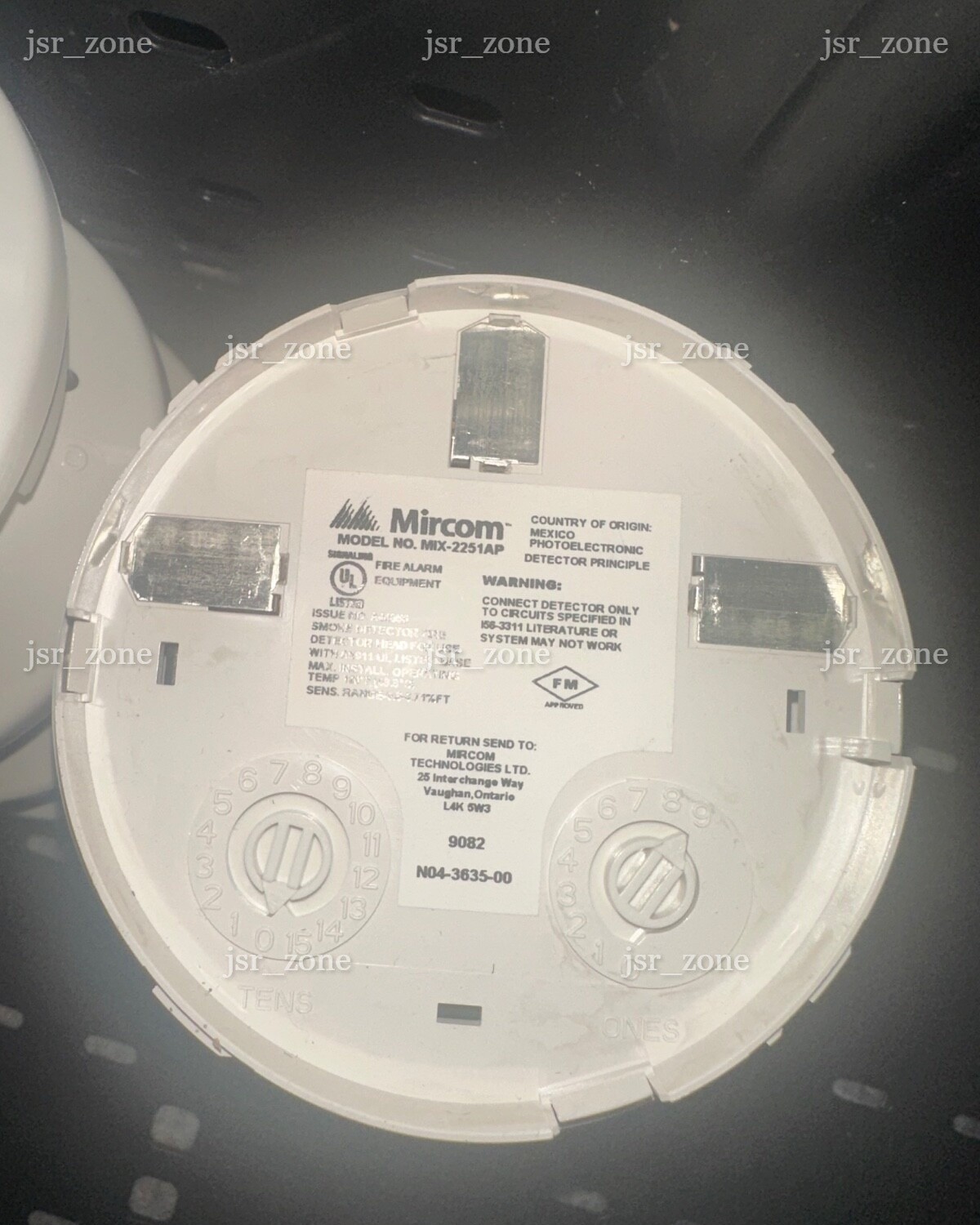 Mircom MIX-2251AP Advanced Protocol Photoelectric Smoke Detector Brand New USA