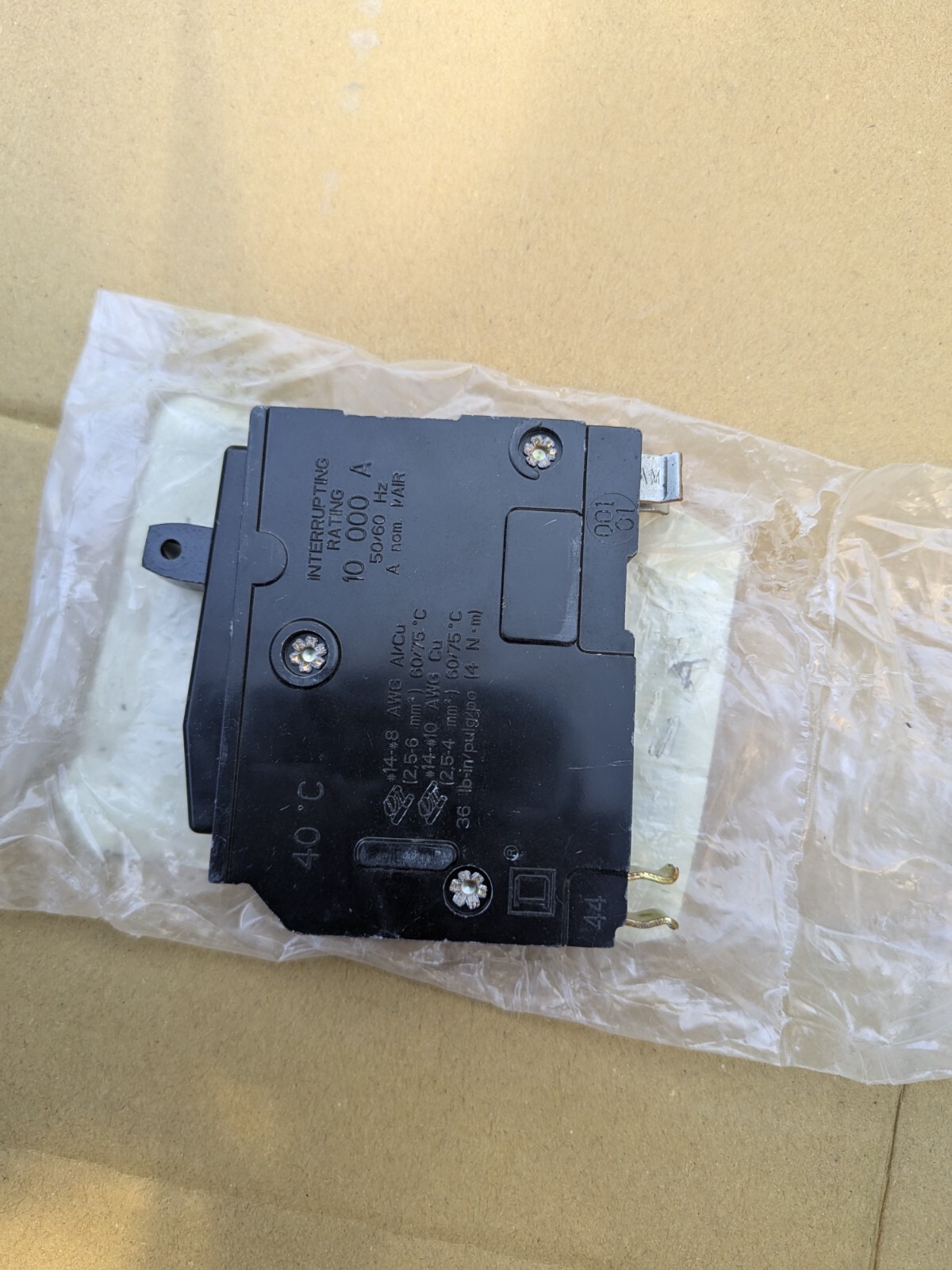 SQUARE D QO115CP QO 15A AMP SINGLE-POLE CIRCUIT BREAKER