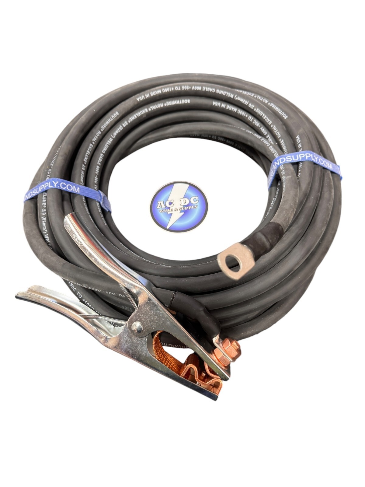 MILLER ELECTRIC EXCELENE Stick Electrode Holder / Ground Cable #2/0, 100/50 ft