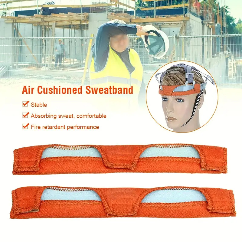 6 Pcs Hard Hat Sweatband Cotton Helmet Liner Accessories Washable Sweat Bands