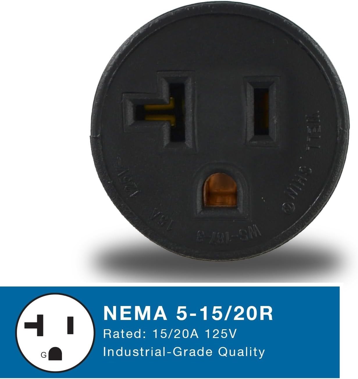 Conntek 30129 15A to 15/20A Plug Adapter