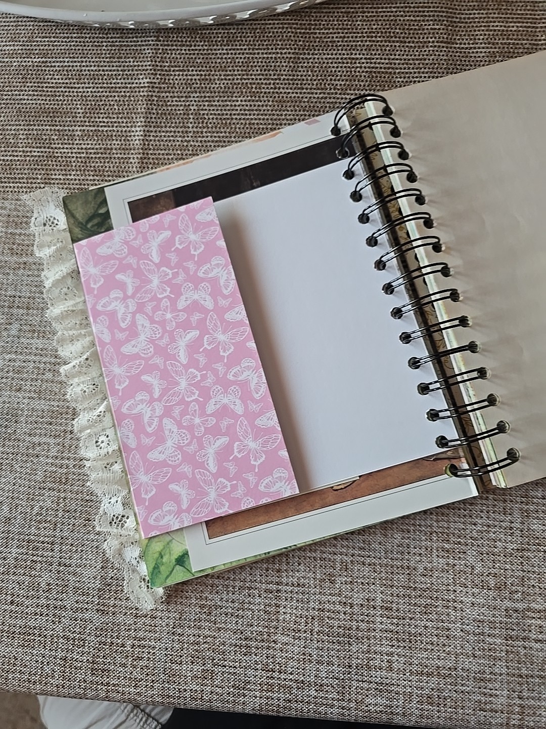 LGB About God Hardcover Junk Journal Wire Bound Scrapbook Vintage Upcycled Book