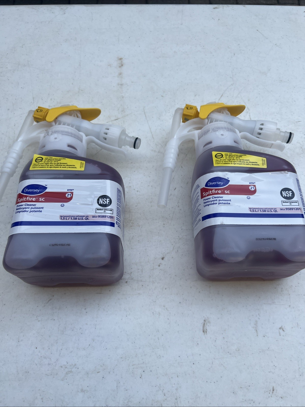 2 BottleS Diversey 95891201 Spitfire SC RTD 21 Power Cleaner 1.5L EACH