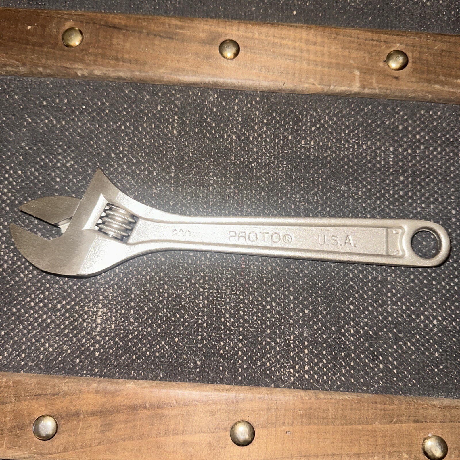 Stanley PROTO 8″ Adjustable Wrench 708 Made in USA Chrome NEW