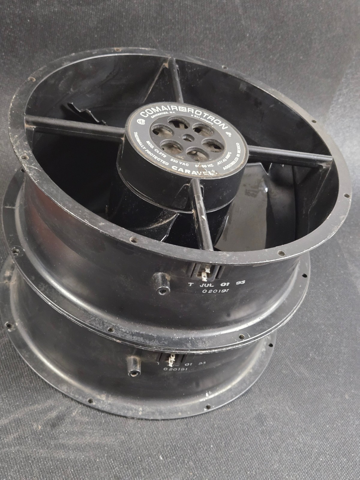 Comair Rotron Axial Fan, 230 VAC, 50/60 Hz, Thermally Protected