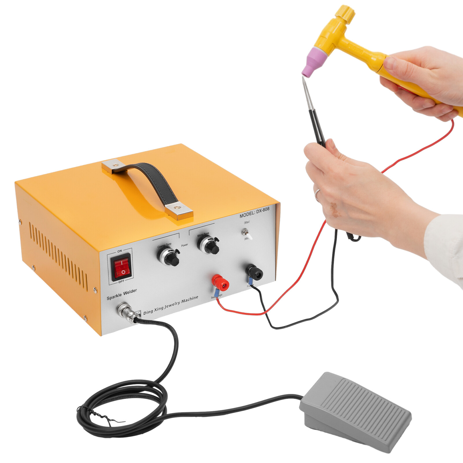 600W Jewelry Spot Welder Laser Welding Machine for Gold Silver Metal 1-80A