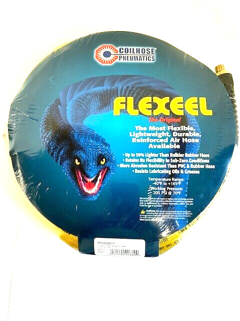 Coilhose Pneumatics PFE60254TY Flexeel Reinf Polyurethane Air Hose 3/8 X 25′ YEL