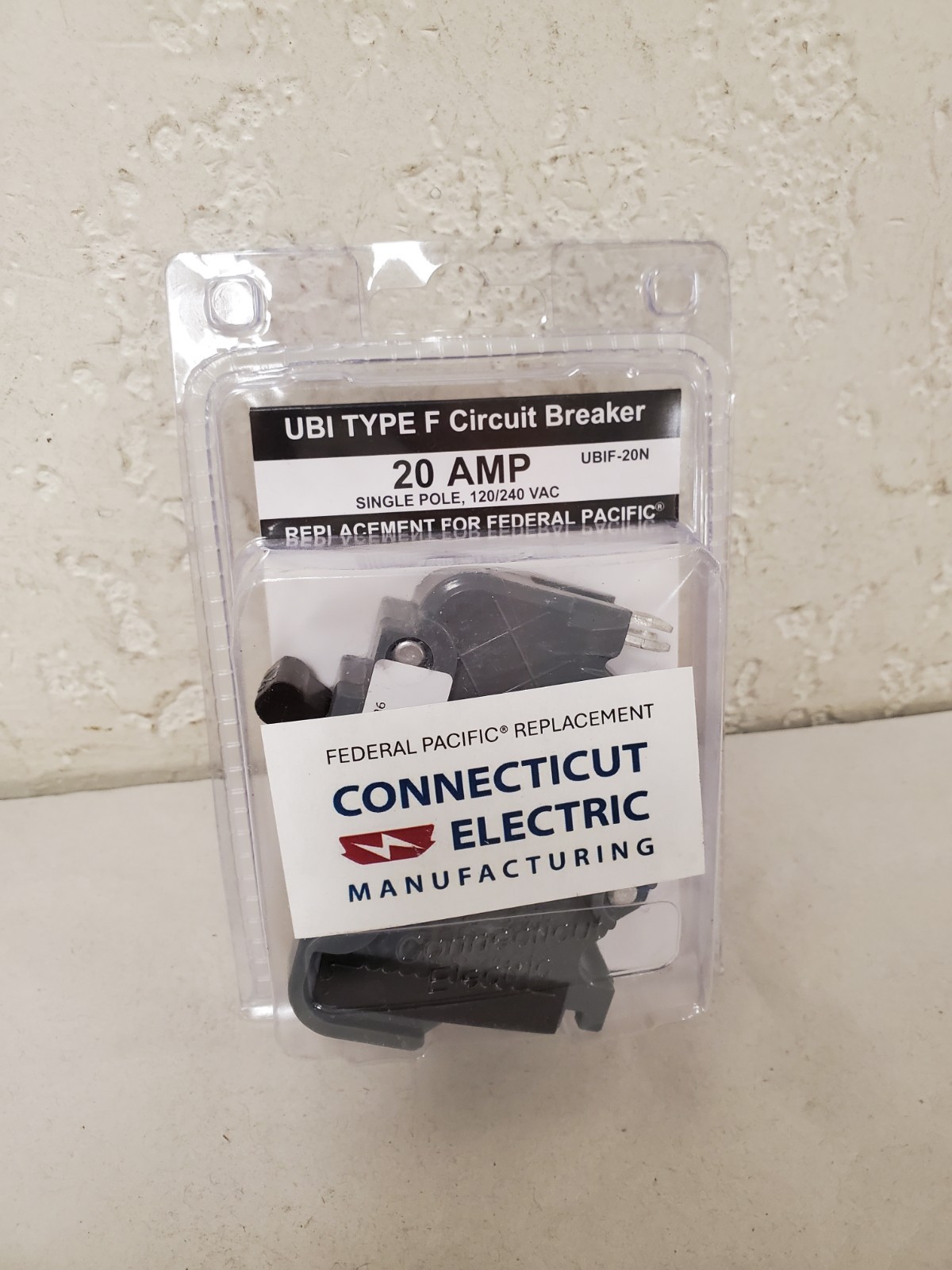 Connecticut Electric 20 Amp 1/2 in. 1-Pole Federal Pacific Stab-Lok (UBIF-20N)