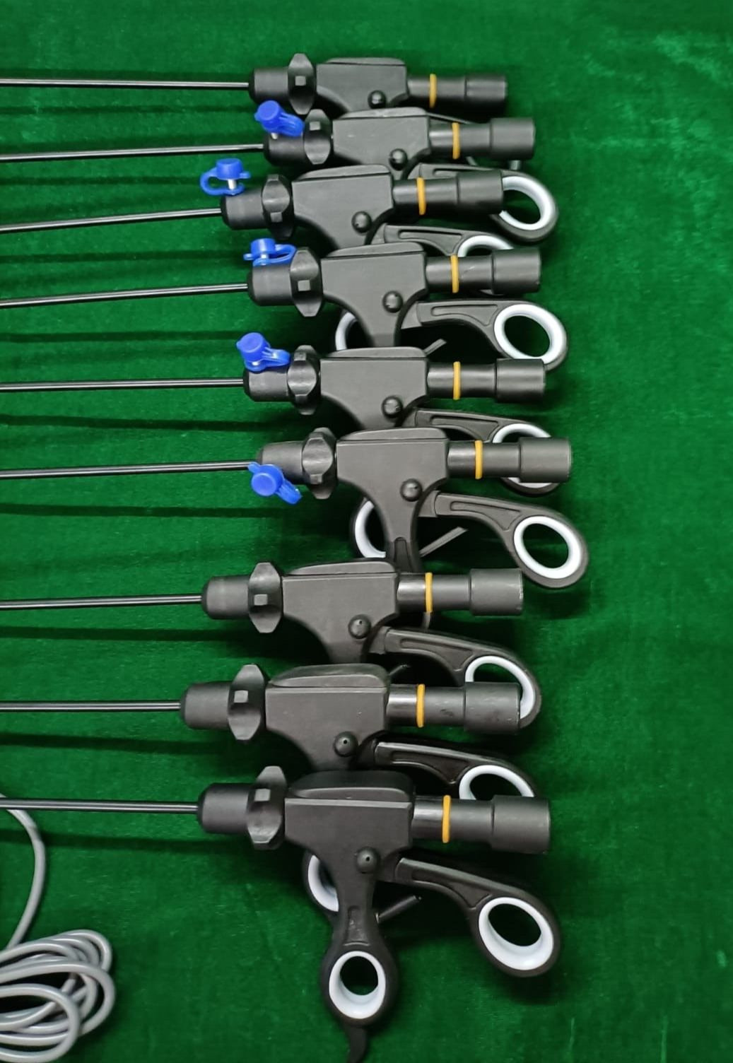 9pc Laparoscopic Bipolar Forceps & Sealer Cutter 5mmx330mm with Cable Reusable