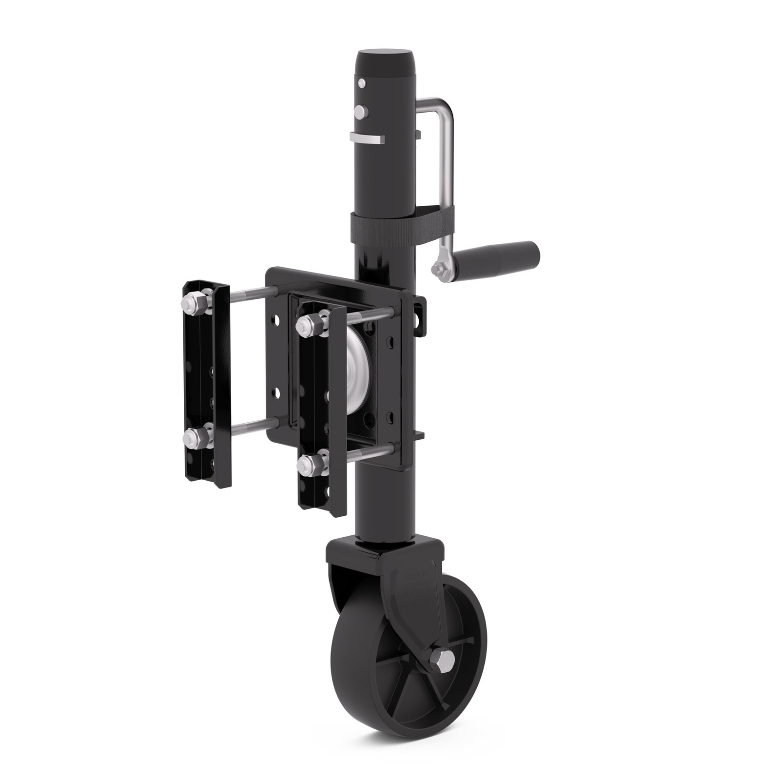 1200 lbs Trailer Jack with Wheel, 10″ Lift, Bolt On Tongue Jack for RV, Boat,…