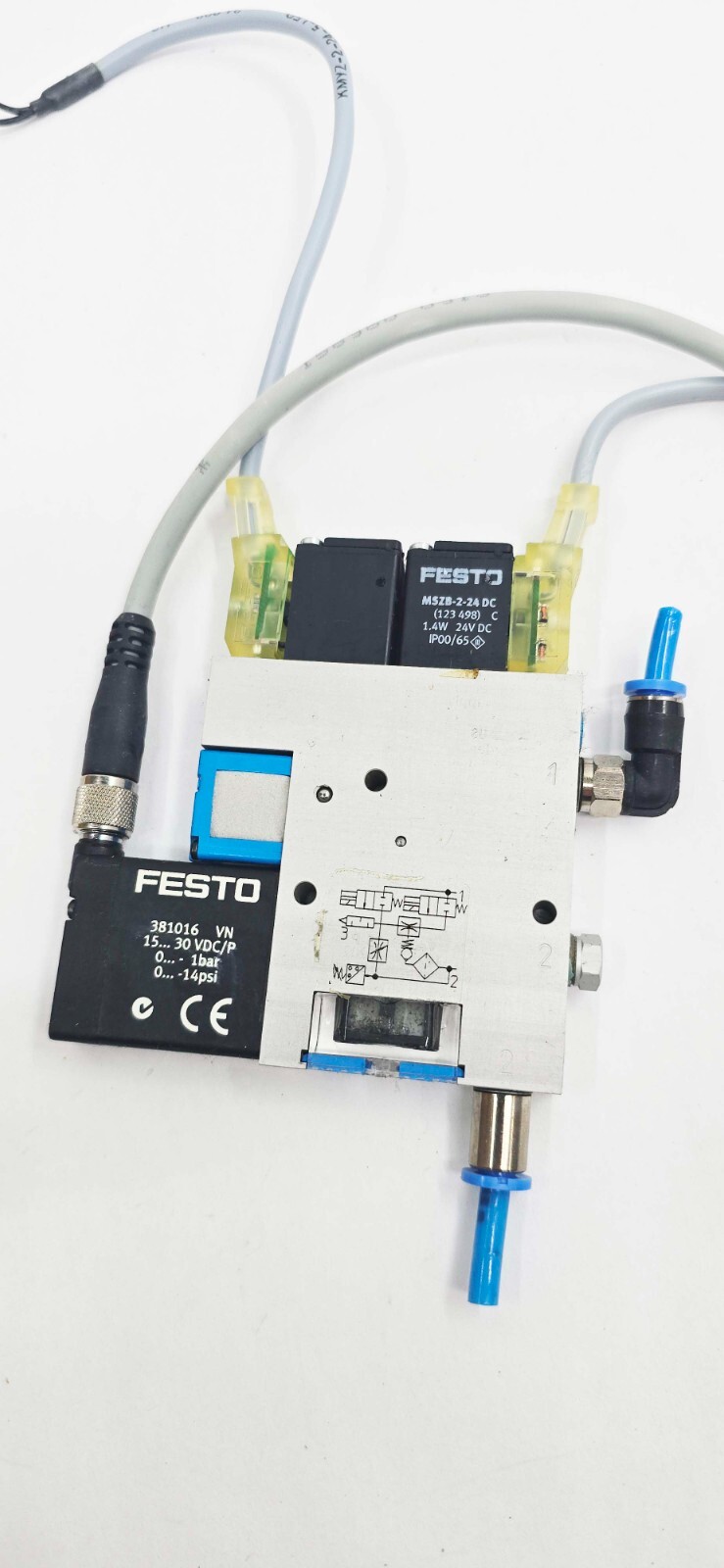 FESTO 162524 VADMI-45-P D902 1.5 8BAR Vacuum Generator