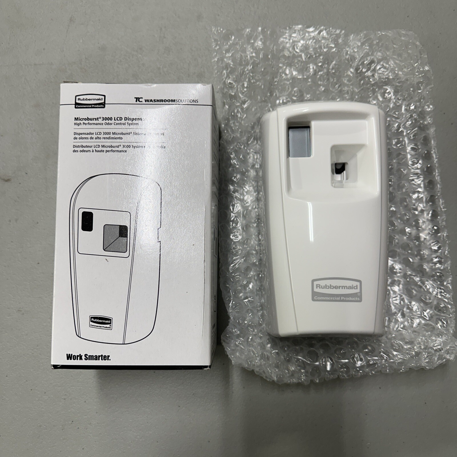 RCP 1793532 TC Microburst 3000 LCD Odor Control System – White New