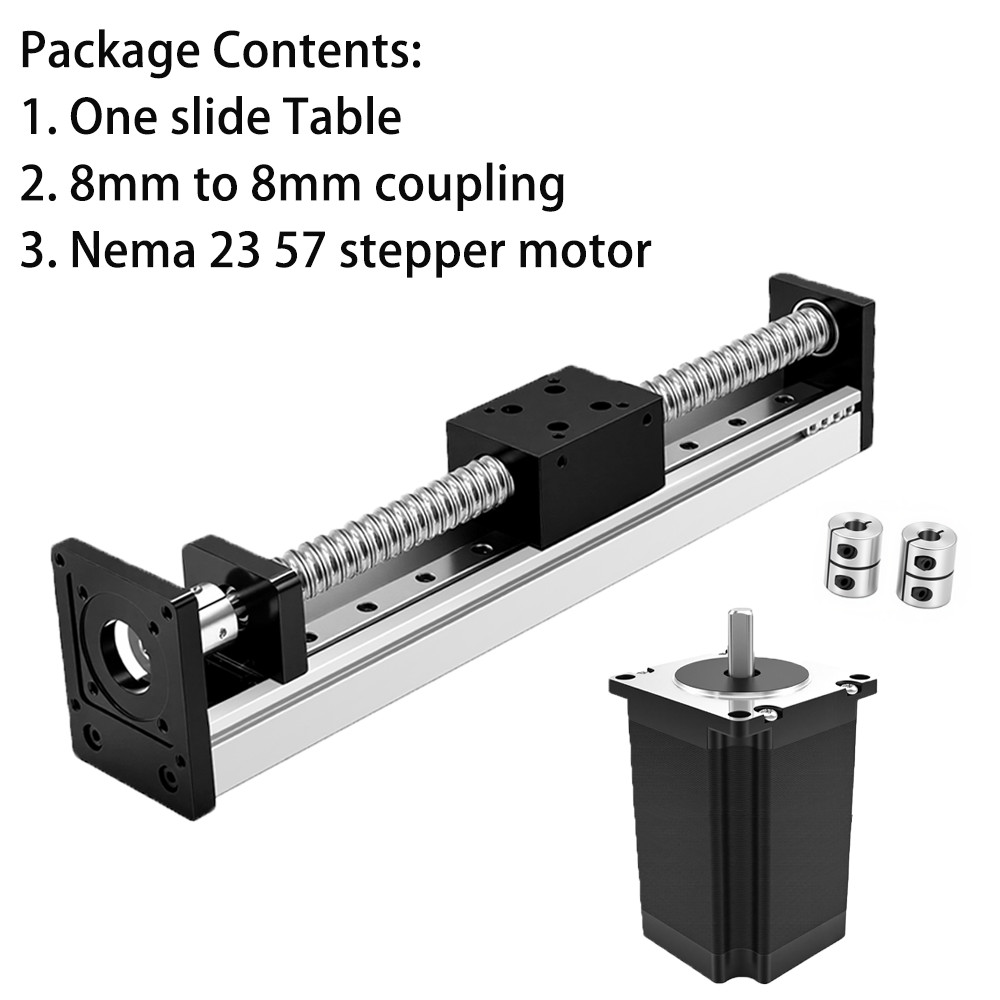 70lbs linear motion ball screw slide table sliding stepper motor linear actuator