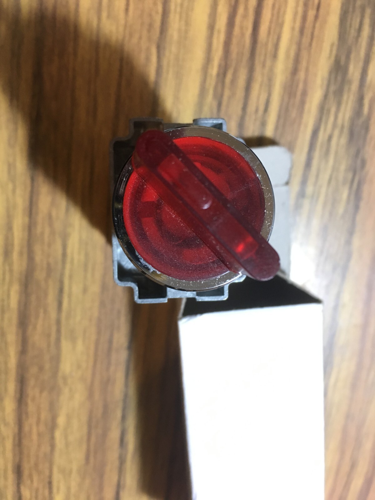 22mm illuminated 2-position selector switches N.C. metal base&bezel Red Knob