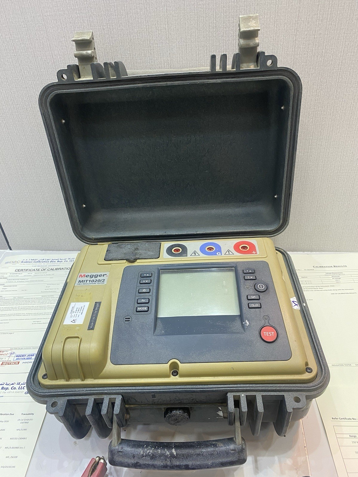 Megger MIT1020/2 10KV Insulation Tester (Calibration 03-2026 To 03-2027)