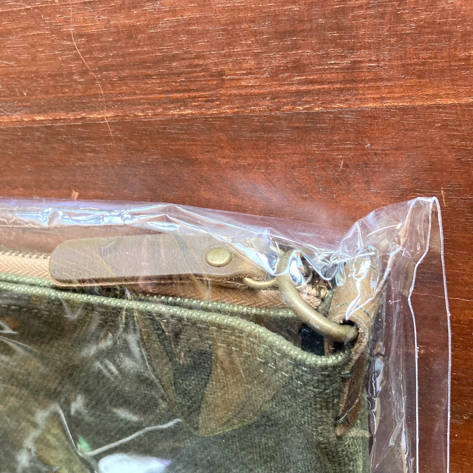 TRAVELER’S FACTORY Canvas Shoulder Bag M Olive W36.5xH35.0cm,W14.3xH13.7in