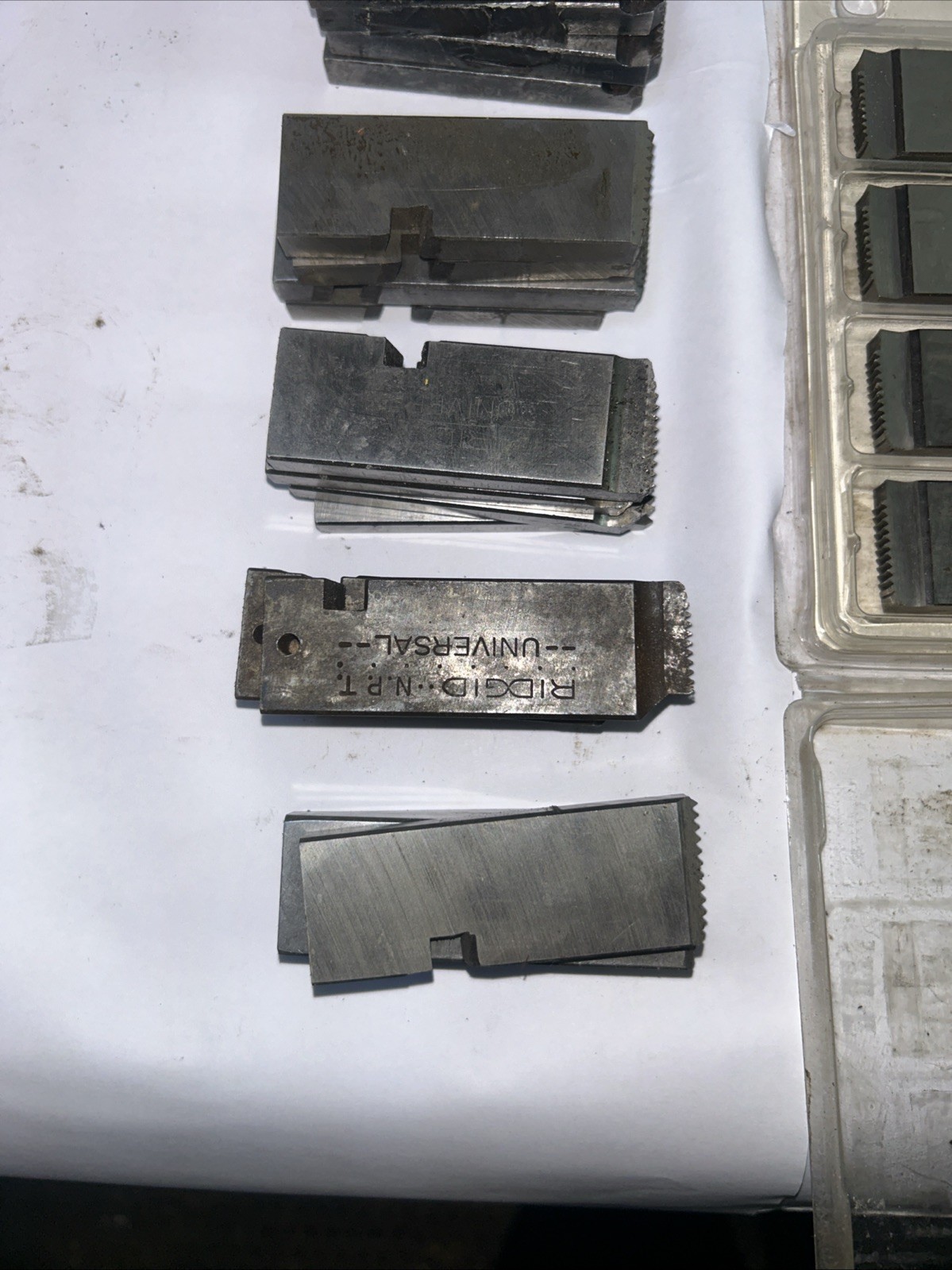 10 Sets of Threading Machine Dies, Right-Handed High-Speed NPT Ridgid