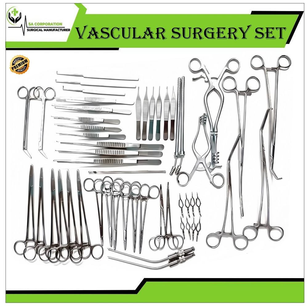 Vascular Surgery Set of 52 Pieces Surgical Instruments