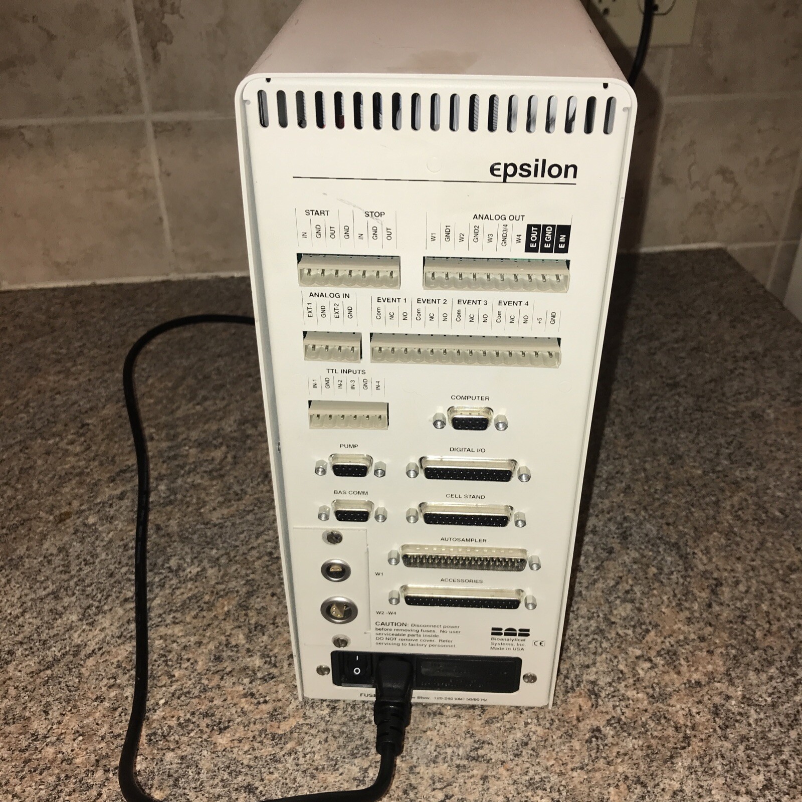 Bioanalytical Systems Epsilon E5 Electrochemical Detector