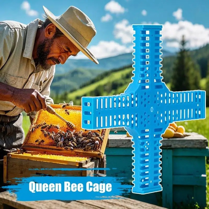 Queen Bee Catcher Cage Queen Bee Capture Rearing Kit Portable Beekeeper