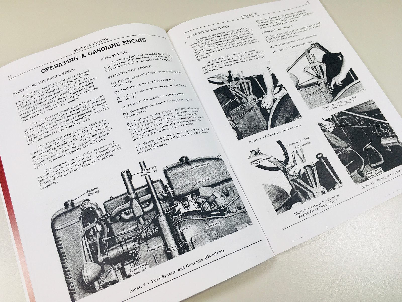 International Farmall Super A Tractor Owners Operators Manual Ihc Printed Carb