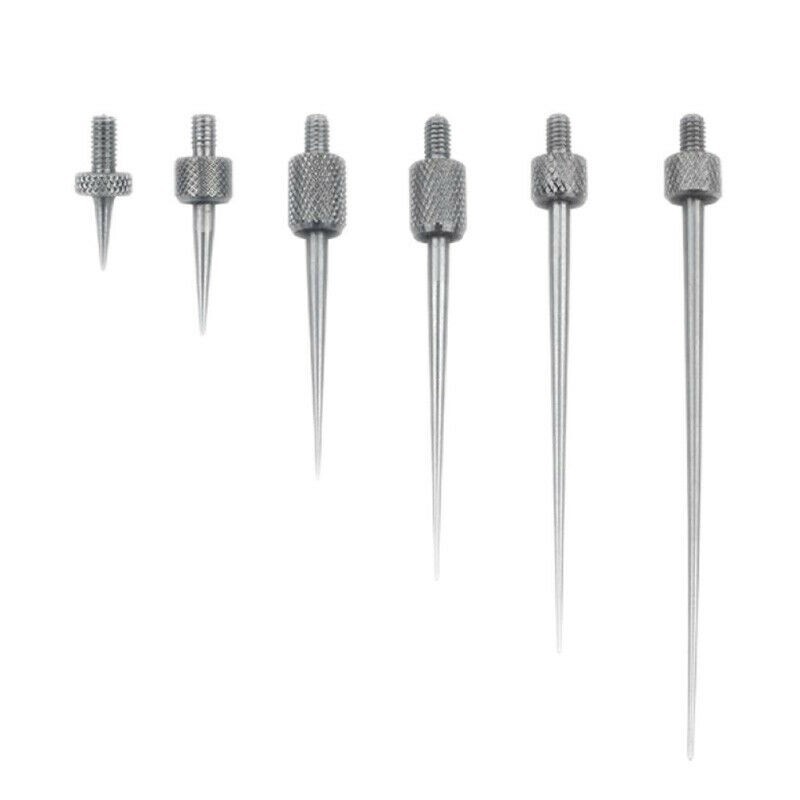 6pcs Digital Indicator/Dial Test Stem Rod Contact Points Tips Gauge Measure Tool