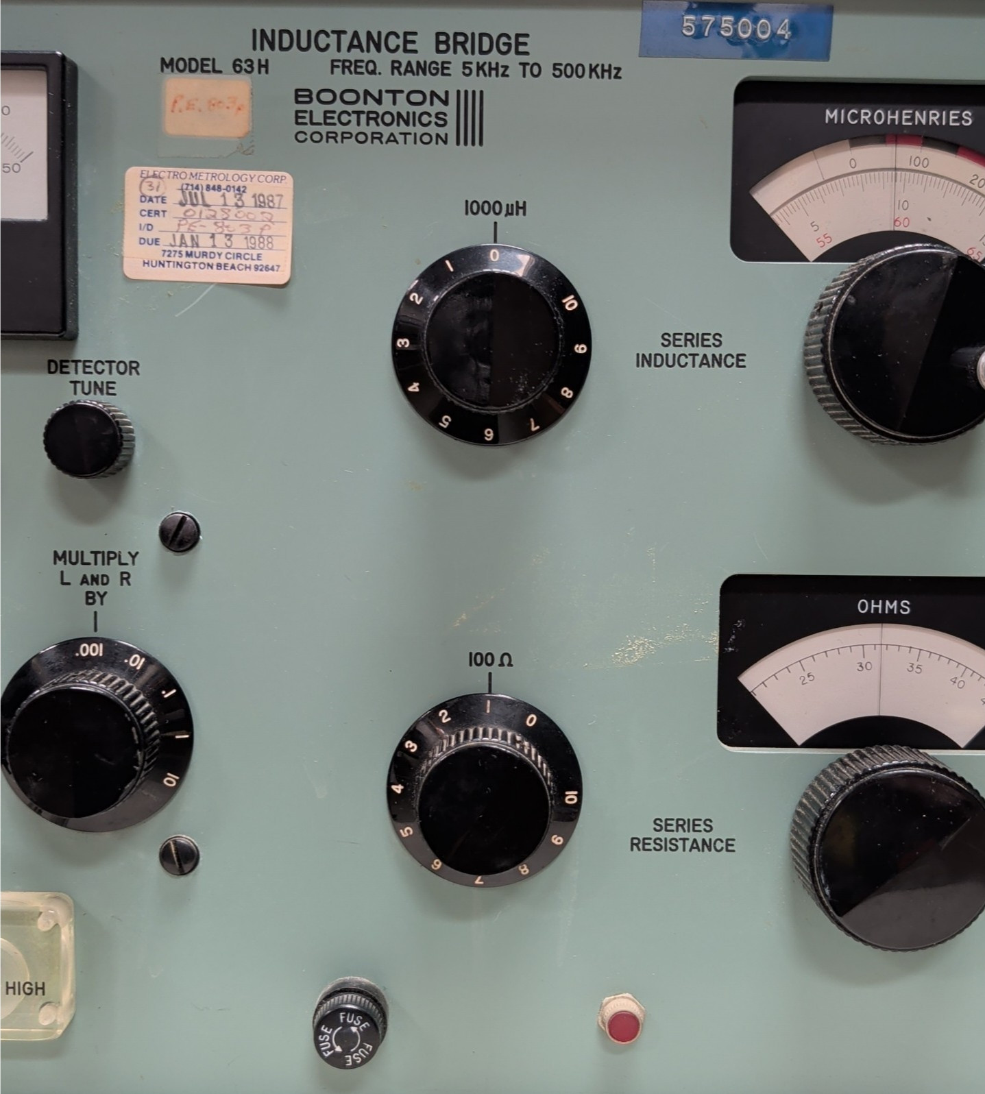 Vintage Boonton Electronics 63H Inductance Bridge 5kHz-500kHz w/ Manual – VIDEO