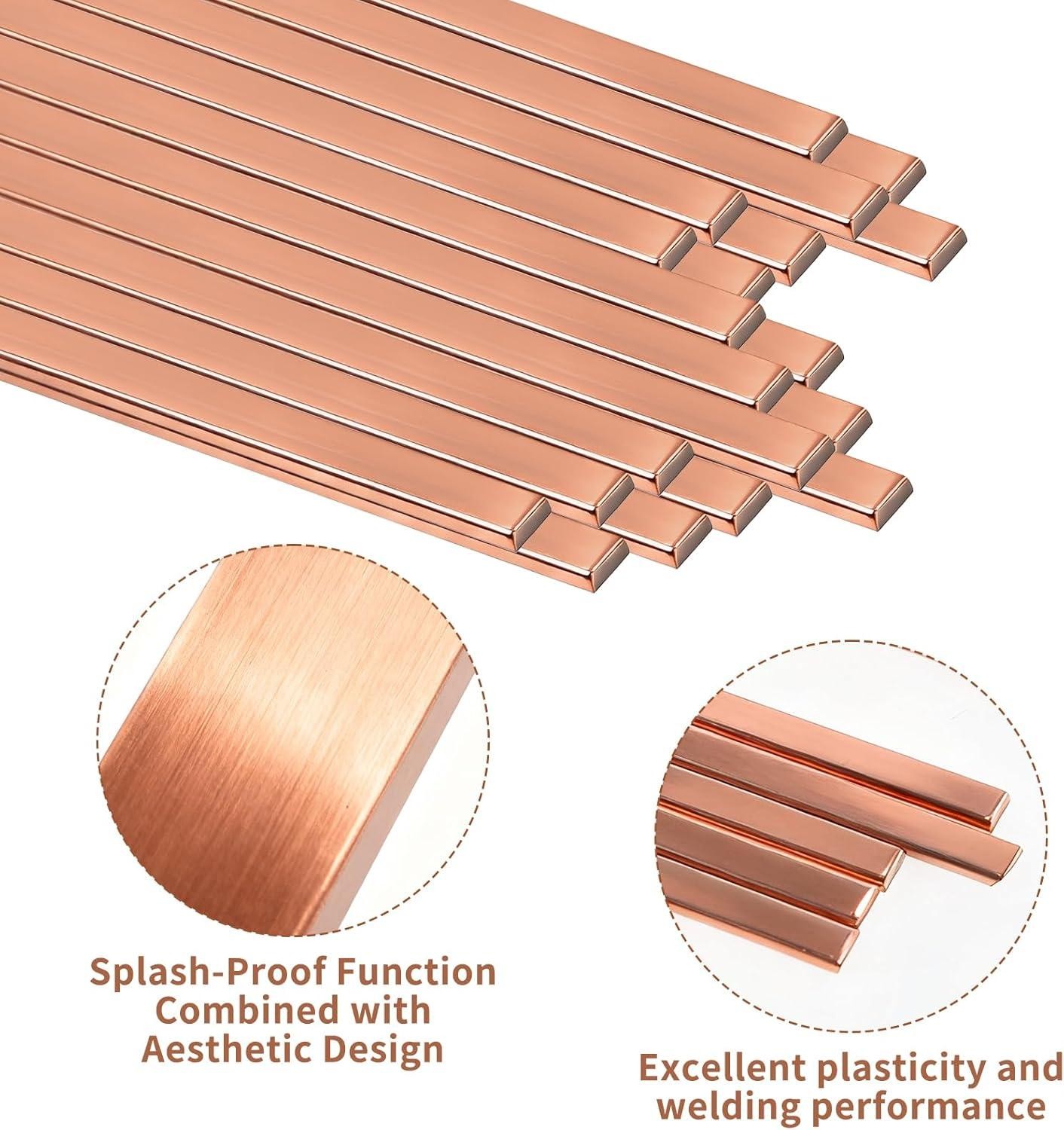 20 Sticks Brazing Rods BCuP-5 Phos Copper 15% Silver Solder HVAC Welding Rod AWS
